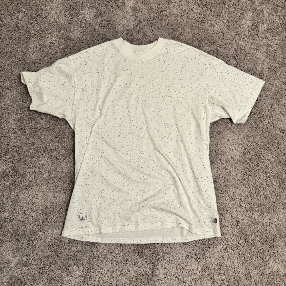 Nike SB White Speckled T-Shirt - Size M oversized boxy fit